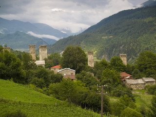 Village in Swanetia - Georgia