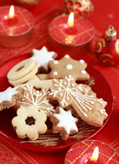 Fototapeta na wymiar Delicious Christmas cookies