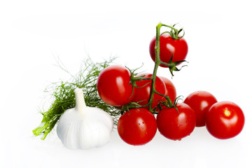 tomate und knoblauch