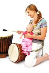 toddler play with drum