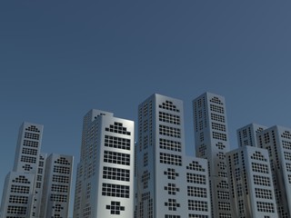 Fototapeta na wymiar modern skyline