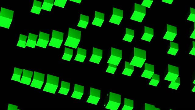moving cubes forming a cube