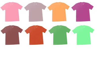 Naklejka premium 8 tee-shirts
