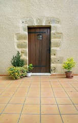 Fototapeta na wymiar Masif drewniane drzwi domu # 01