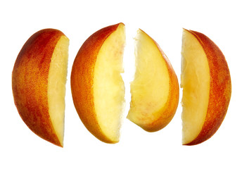 slices of peach