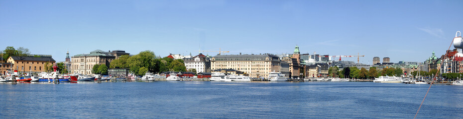 Fototapeta premium Panorama von Stockholm