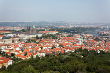Fototapeta na wymiar Prag, Übersicht von der Sternwarte aus