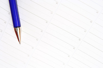Color pencil and agenda