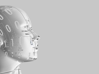 donna digitale, viso