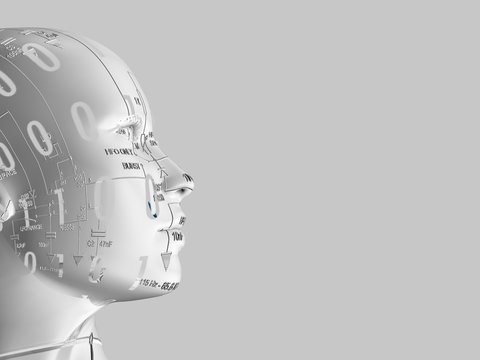 donna digitale, viso