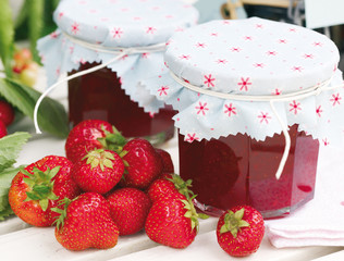 Homemade strawberry jam