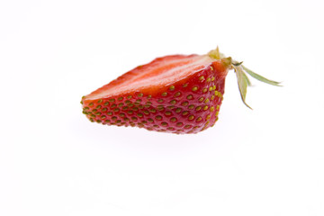 Strawberries isolated on whtie background