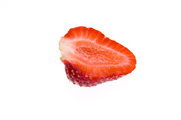 Strawberries isolated on whtie background