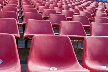 Obraz premium Sitzplatz, Zuschauer, Arena, Stadion