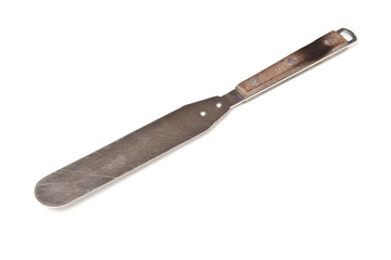 Cake slice isolated on a white studio background.