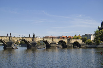 Naklejka premium Charles's bridge in Prague