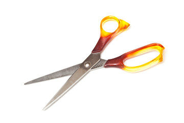 scissors isolated on a white studio background.