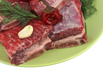 uncooked ribs