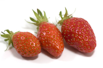 Strawberry isolated on white background