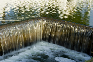 Overflow in a agricultural irrigation canal