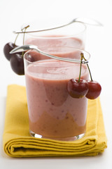 a delicious cherry milkshake