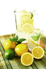 Lemonade and fresh lemon