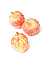 apples isolated on a white studio background.