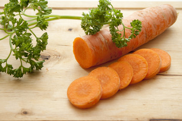 Karotte in Scheiben