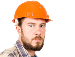 man with safety helmet