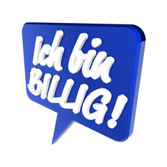 Obraz premium Ich bin billig! Icon