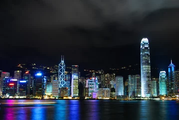 Afwasbaar Fotobehang Hong-Kong Hongkong Skyline