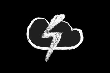 Fototapeta premium chalk weather forecast