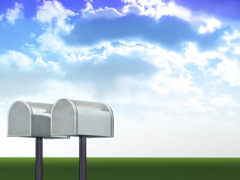 3d concept mail box