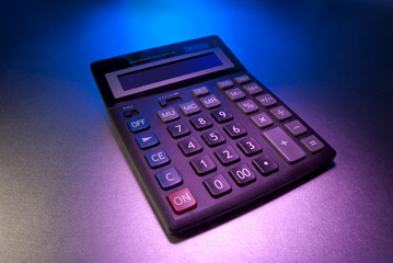 Calculator in purple