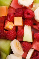 plate with several fruits