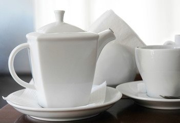 Cup and teapot