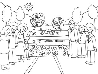 Obraz premium Funeral Ceremony