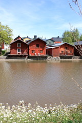 Fototapeta premium wooden village houses