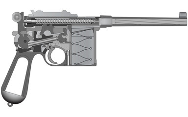 Vector scheme of old gun