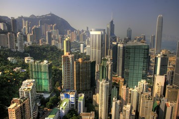 Fototapeta na wymiar Hongkong / Hong Kong - Chiny - Skyline