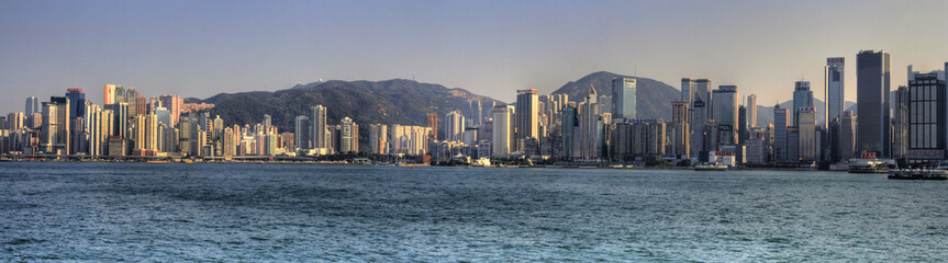 Fototapeta na wymiar Hongkong / Hong Kong - Chiny - Skyline