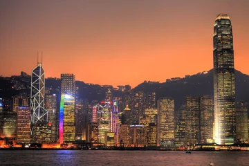 Foto auf Acrylglas Hong Kong Hong Kong / Hongkong - China - Skyline