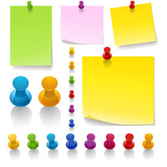 Thumbtacks and notes