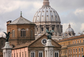 Fototapeta na wymiar dachy Rzymu