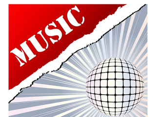 Musical background vector illustration