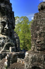 Fototapeta na wymiar Wat Bayon (Angkor Wat) - Siam Reap - Kambodża / Kambodscha