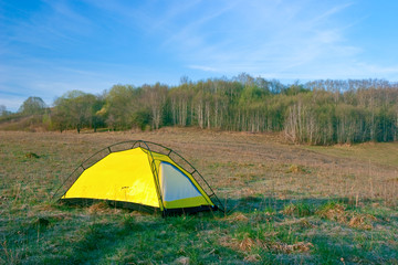 Yellow tent