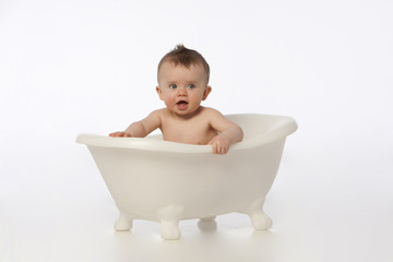Boy in tub