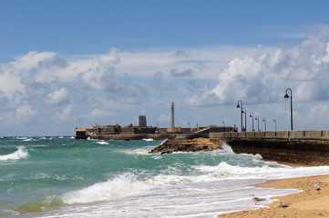 Castillo de San Sebastian en Cadiz