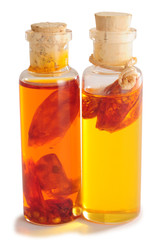 Oil bottle.